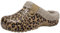 ChayChax Damen Clogs Gefüttert Herren Winter Hausschuhe Wasserdicht Warme Pantoffeln Plüsch Pantoletten Rutschfeste Outdoor Winterschuhe, Leopard, 42/43 EU