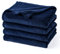 PHF Kuscheldecke Flauschig Fleecedecke 220x240cm - Oeko-Tex Weich Warm Wohndecke, Decke Blanket für Couch Sofa Bett, Tagesdecken & Kuscheldecken, Sofa überwurfdecke, Marine Blau
