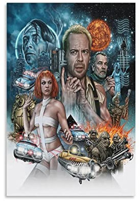 yydds Film Das fünfte Element Leinwand Poster Wandkunst Druck Ästhetische Raumdekoration Malerei Poster Home Office Dekoration 20 x 30 cm