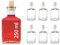casavetro 6 x 250ml -Mystik SPI-Glas-Flaschen leere zum abfüllen inklusiver Korken kleine Flaschen (6 Stück)