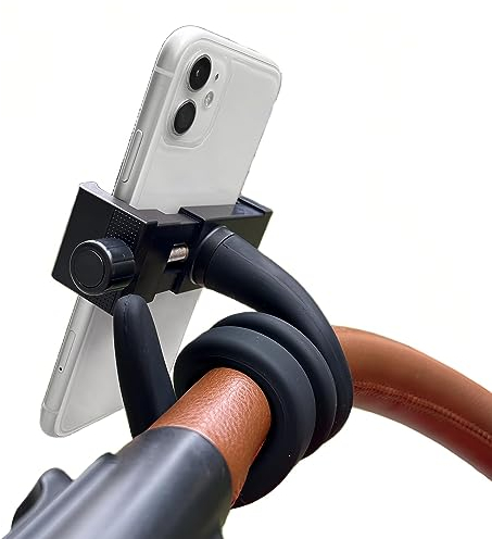 WLPREOE Handyhalterung für Kinderwagen Buggys Zubehör, Schwanenhals Handyhalterung für Bett, Flexible Arm Handy für iPhone 15 14 Pro Max Plus, SE, 13 12 Pro Max Mini, für Samsung S23 S22, für GoPro