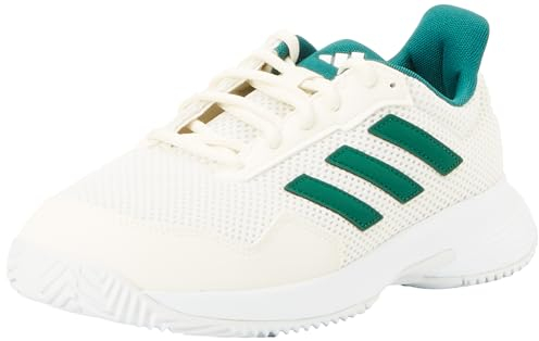 adidas Unisex Court Spec 2 Tennis Shoes Tennisschuhe, Off White/Collegiate Green/Cloud White, 44 EU