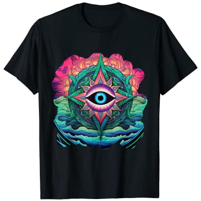 Psychedelic Goa Trance Festival Techno Trippy Acid Darkpsy T-Shirt
