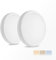 BrightFly 【2 Stück】 3000/4000/6500K LED Deckenleuchte, 18W 2200LM Wasserfest Rund Badezimmer Lampe Ø23cm, LED Deckenleuchte Flach Ultra Dünn Ideal Für Bad, Schlafzimmer, Keller, Balkon