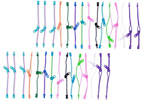 TOYANDONA 30st Armband Mit Reiß Verschluss Sensorisches Armband Für Erwachsene Fidget Toys Reißverschlussarmband Zappelspielzeug Mit Reißverschlussarmband Plastik Kind Zweifarbig Paracord