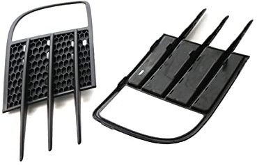SANTOUXIONG Paar Links Rechts Auto Nebelscheinwerfer Licht Schatten Grille Grills Hauben Wind Abdeckung Trim Fit for VW Golf 6 MK6 VI GTI GTD 2009-2013 Nebelscheinwerfergrill