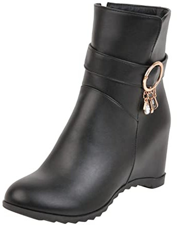 Stivali Donna Estivi Traforati Stivali Equitazione Uomo Stivali da Pioggia Donna Sandali Estivi Stivali Alti Donna sopra Il Ginocchio Scarpe Donna Invernali comode Eleganti Ciabatte con Zeppa Nero 39