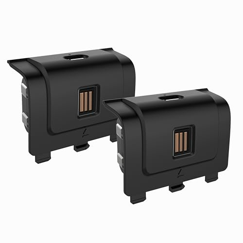 snakebyte Xbox Controller-Akkus - 2X Ultra-Starke 1.100 mAh Akkus für Xbox X|S & One Wireless Controller, Überladungsschutz & Schnellladung, 5 Jahre Garantie (Weiß)