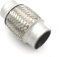 SKINII Auspuffblenden 38 X 100mm Edelstahl-Auto-Auspuffrohr Doppelt Geflochtener Flex-Anschluss Rohrleitungsschweißung Flexible Verbindungsrohr-Schalldämpfer Auto-Heckhals Endrohre