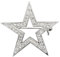HAICN Broche en forme d'étoile en cristal et strass - Broche en émail - Bijoux tendance - Accessoires de mariage pour filles, Métal