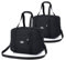 BAGZY Reisetasche Wizzair Volotea Handgepäck 2PCS 40x30x20, 25L Faltbare Weekender Sporttasche Taschen Koffer Tasche Wasserdicht Nylon Umhängetasche Kabine Handtaschen Hospital Bag (Schwarz X 2)