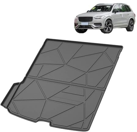 CCLXWY Alfombra Maletero para Volvo XC90 2015-2020 Esteras del Maletero TPE Bandeja Protectora Alfombrilla para Maletero Impermeable Antideslizante Antiarañazos Accesorios de Maletero