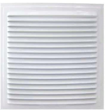 CAEXVEN Rejilla Ventilación en Aluminio Plateado de 16x16 cm para Empotrar