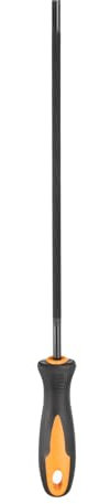 sourcing map Chainsaw File, 5.2mm (13/64-inch) Round Sharpening Files Tool with Plastic Handle for Chain Chainsaw Sharpening, Grinding, Black
