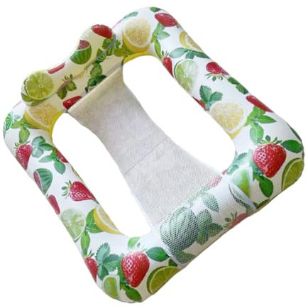 ibasenice Colchoneta Flotante para Piscina Hamaca de Malla Inflable para Relajarse en La Playa o en La Piscina