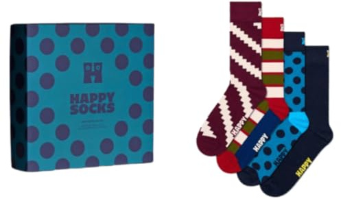 Happy Socks Vintage-Geschenkset, Marineblau, 4 Stück, navy, M-L