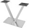 Oxylonty Tischbeine Metall Tischgestell V Form Design Edelstahl DIY Tischfuß Tischuntergestell Restaurant und Bar 70cm