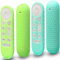Pinowu Lot de 2 Coques de Protection pour télécommande vocale Google TV Streamer 4K 2024, antidérapantes et résistantes aux Chocs avec Cordons (Vert et Turquoise, Les Deux Brillants)