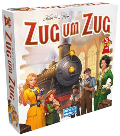 Asmodee, Zug um Zug (Refresh), Grundspiel, Familienspiel, Deutsch | Strategisches Brettspiel über Eisenbahnstrecken in Nordamerika für 2-5 Spieler, 30-60 Minuten, ab 8 Jahren
