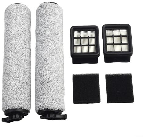 Kit de pièces de rechange pour aspirateur sans fil Bissell CrossWave HF3 3649A, 2 filtres et 2 brosses à rouleau