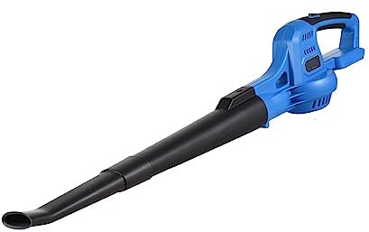 ZKLGS Centrifugal Fan, 20V Cordless Electric Leaf Blower, 2-Speed Control 60MPH/ 130MPH Portable Handheld Sweeper With Extension Tubes 2.0Ah Battery