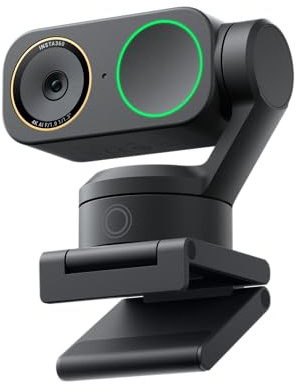 Insta360 Link 2 Pro 4K AI PTZ Webcam, 1/1,3 Zoll Sensor, HDR, AI-Tracking, Gestensteuerung & AI Audio - Graphitschwarz