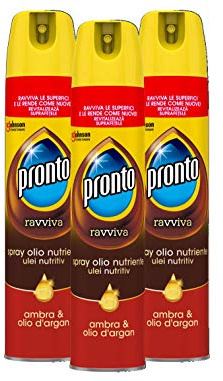 3x PRONTO Ravviva spray Ambra & Argan Reinigungsmittel 300ML Reiniger Auslöser