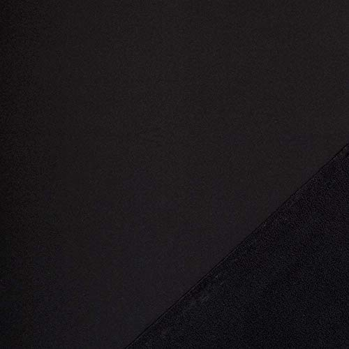 Nano Softshell, Lenny von Swafing, Meterware, wasserabweisend, 50 cm, (Schwarz 299)