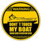 siviwonder Auto Aufkleber SPORTBOOT - Dont Touch My Boat - lustig Boot Bootsaufkleber