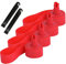 QitinDasen 4Pcs Premium PVC Fahrradreifen Felgenband, 26 Mountainbike Reifen Liner, Pannenschutz Felgenband mit 2Pcs Fahrrad Reifenheber (Rot)