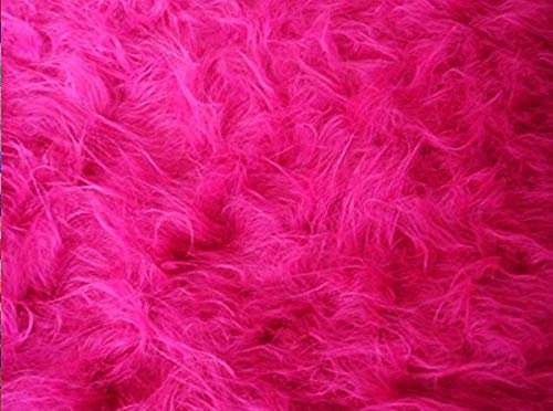 Fabrics-City Newborn Fell LANGHAAR 50cmx75cm Fotografie Foto Requisiten DIY NEUGEBORENEN FOTOGRAFIEDECKE FOTOSHOOTING, 2630(pink)