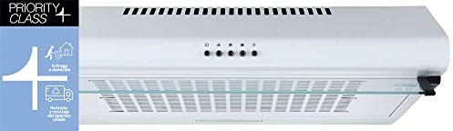 Sauber - Campana CONVENCIONAL SCC60B - Luz LED - Color Blanca - Frontal Cristal - Filtros Eficientes - ENTREGA EN DOMICILIO