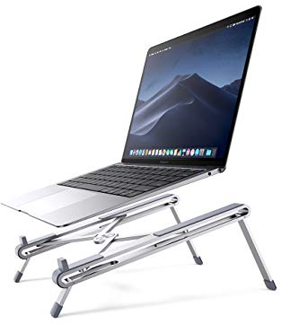 UGREEN Laptop Stand Adjustable Computer Desk Holder Notebook Riser Foldable Portable Chromebook Support Ventilated 15.6 Max Compatible with MacBook Pro,MacBook Air,iPad Pro,Dell XPS,Yoga,HP