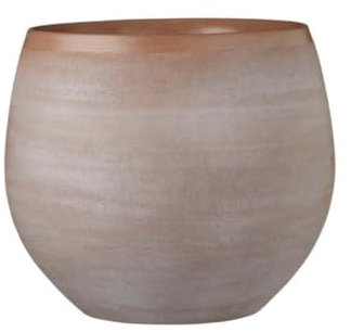 Gardenesque Indoor Pot Cover | Ceramic | Golden Brown | 3 Sizes (W24 x H20cm)