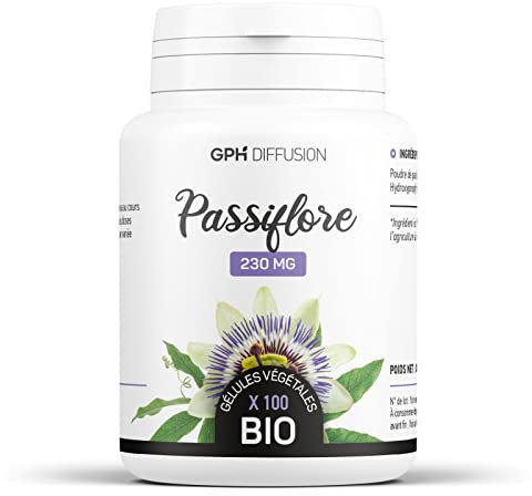 Passiflore biologique | 1610 mg/jour | DETENTE, SOMMEIL, RELAXATION | 100 Gélules Végétales | 30 jour