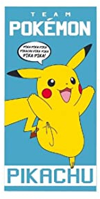 Nintendo New Import POK-01, Strandtuch aus Baumwolle, 140 x 70 cm von Pokemon