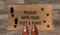 Artisan Kiss Coir Door Floor Mat Pvc Backing 70x40cm Gifts Presents Wedding Home (70 x 40 cm, Feet & Paws)