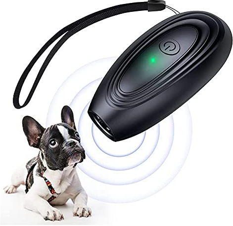 EHOTER Antibell Halsband Hund Ultraschall Handheld Anti Bellen Gerät Antibell für Hunde mit Variabler Frequenz Ultraschall Anti Bell Halsbänder für Hundetrainings Geräte Draußen Zuhause