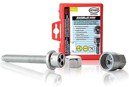 HEYNER Locking Wheel Bolts Selection Fits VW Transporter T5 T6 of Spare Wheel Anti-Theft Kit (T5 Long Bolts 90.5mm BIA/AA)