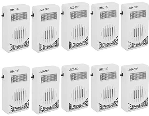 seasio 10X RJ11 Adapter Lauter Telefonringblitz Verstaerkter Rufton fuer Festnetz Telefon
