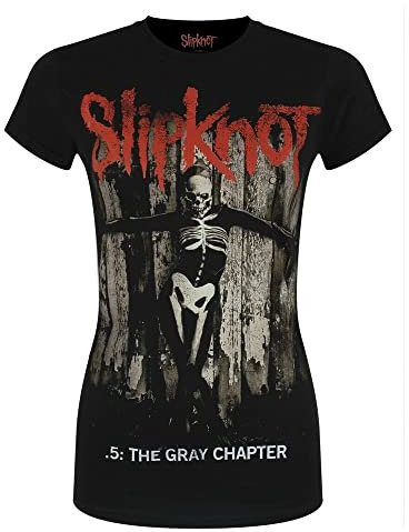 Slipknot T-Shirt .5: The Gray Chapter Album für Damen (4XL) (schwarz), Schwarz