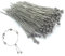 DHER Spille per la testa Spille per la testa dei gioielli perni per Occhi Perni per la testa fai-da-te 100pezzi 40mm acciaio inox perlina ago 0,6mm filo diametro testa rotonda ago perlina (Argento)