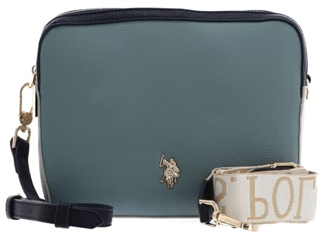 U.S. POLO ASSN. New Mansion Crossbody Bag Two Zip Navy Combo