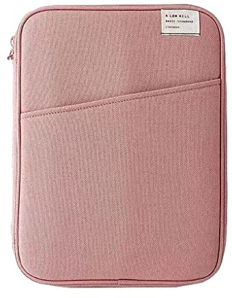 BEALIFE Tablet Hülle, stoßfeste Tasche, Computer, einfacher Stil, Notebook Aufbewahrungstasche, Maus, Organizer, Büro, Geschäft, Rosa 11 Zoll