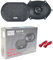 GK SOUND Kit Set para Excalibur X572 2 Altavoces coaxiales de 2 vías de 5 x 7, 14,1 x 19,1 cm, 141 x 191 mm, 80 vatios rms 450 vatios máx., 4 ohmios, 90 db, par + Rejillas y Cables Gratis