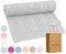 Mikos* 100% Bio-Baumwoll Leichte Babydecke - Ajourmuster - Perfekt für Sommer & Frühling - Strickdecke für Babys, Kinder und Neugeborene Hypoallergen 80x100cm (28) (Grau)