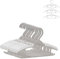ManGotree Baby Kleiderbügel für Kinderzimmer Kleiderschrank, 28cm-36.8cm Einstellbare Anti-Rutsch-Kinder Kleiderbügel, Platzsparende stapelbare Kunststoffbügel für Baby Kleinkinder (10er-Pack,Grau)