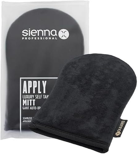 Sienna X Velvet Luxury Self Tan Mitt. Fake Tan Applicator For Streak Free & Flawless Results. Machine Washable & Waterproof Glove Perfect For Tanning At Home. Suitable For Mousse, Mist And Lotion.