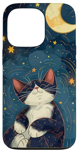 Black and white cat phone Case for iPhone 13 Pro