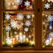 152PCS Weihnachten Fenstersticker, Fensterbilder, Doppelseitige Wiederverwendbare Statisch Haftende PVC Aufkleber, Selbstklebend Rentier Weihnachtsmann Aufkleber für Glasfenster Weihnachten Dekoration